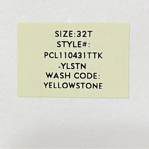 Cosmic Blue Love Yellowstone Tapered Denim Jeans Size 32 Tall Eco Friendly - Picture 6 of 7